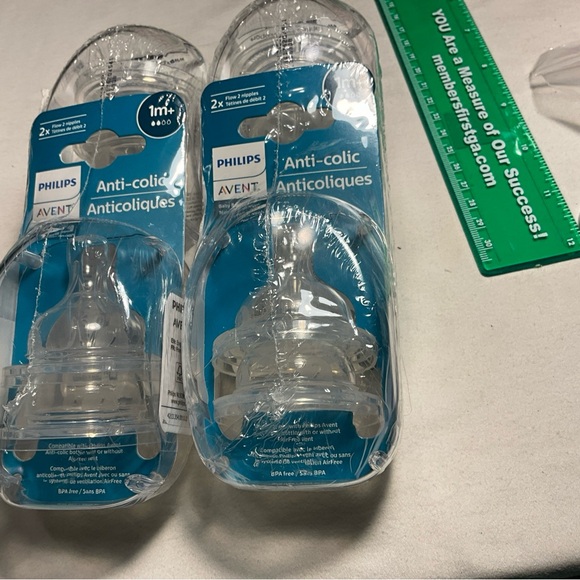 Phillips Avent Anti-Colic Flow Baby Bottle Nipple 1m+ Brand New 2 Packs=8 Avent - Picture 15 of 16